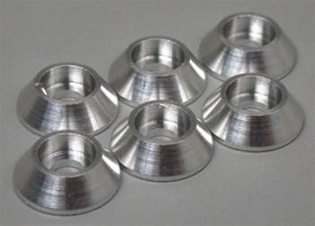 HPI Aluminum Cone Washer 2.6/4-40 Cap (6) HPI6065