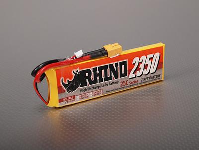 Rhino 2350mAh 2S1P 25C Lipoly Pack