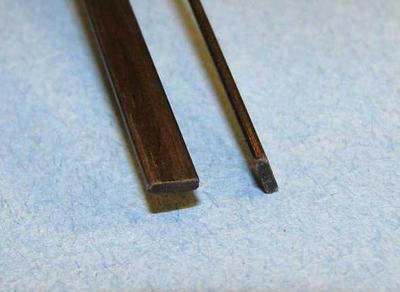 Carbon Fiber Strip: 4mm x 1mm, 1m Long