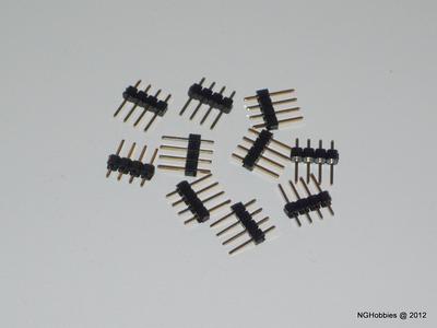 4 Pin 1 Row Header Pack