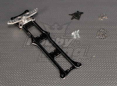 CNC Rudder 3 Tray 3.5 inch (#4-40) Black