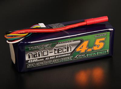 Turnigy nano-tech 4500mah 6S 45~90C Lipo Pack