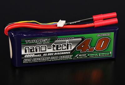 Turnigy nano-tech 4000mah 5S 45~90C Lipo Pack