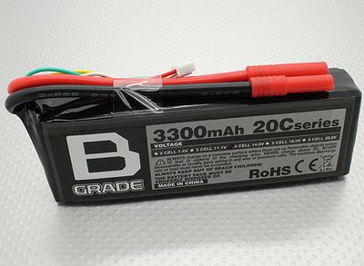 B-Grade 3000mAh 4S 20C Lipoly Battery