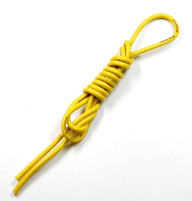 Silicone Wire 14 AWG 1 Meter - Yellow