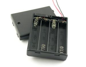 Astral 4 x AAA Battery Box With ON/OFF Switch