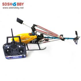 Glass Fiber ZD450 Electric Helicopter RTF with Gyro, 2.4G 6CH Radio Right Hand Throttle