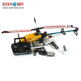 Glass Fiber ZD450 Electric Helicopter RTF with Gyro, 2.4G 6CH Radio Right Hand Throttle