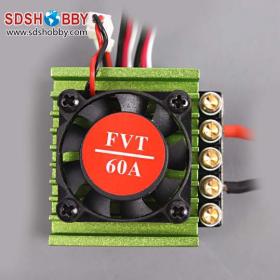 FVT 60A ESC/Brushless Speed Controller (Brave Wolf I series) for RC 1/10 series Electric Car with BEC