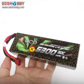 Gens ACE New Design High Quality 5300mAh 30C 2S 7.4V Lipo Battery with T Plug