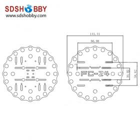 Fiberglass Shock Absorbing Plate A24 with 24 Damping Balls (Suit for SLR & 5-8kg Gimbal)