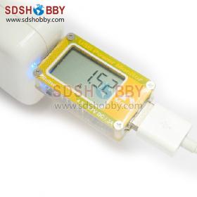 Matek USB LCD Display Voltmeter Ampere Meter Power Capacity Tester