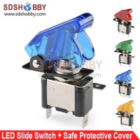 LED Slide Switch + Safe Protective Cover/ Emulational Starting Switch