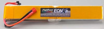 FlightPower EONX 30 LiPo 6S 22.2V 5000mAh 30C Long FPWEONX30-50006SL