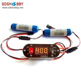 2 in 1 Twin Switch/ Dual Switch with Digital Voltage Display