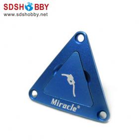 High Quality Triangle CNC Aluminum Fuel Plug/Fuel Dot with Fuel Filling Nozzle-Blue Color (with magnet inside)