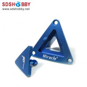High Quality Triangle CNC Aluminum Fuel Plug/Fuel Dot with Fuel Filling Nozzle-Blue Color (with magnet inside)