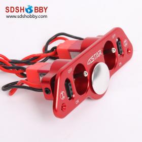 6Starhobby Heavy Duty Metal Dual Power Switch with Fuel Dot for RC Airplane, RC Hobby, Super quality