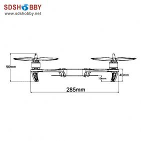 Bracket/ Frame Mount for ST360 Quadcopter/ Four-axis Flyer with 4pcs 8045 Propellers