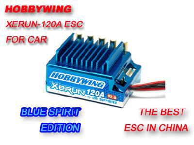Xerun-120A-V2 Brushless ESC for 1/10 Car/truck (Blue Spirit Edition)