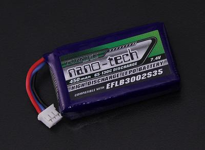 Turnigy nano-tech 450mAh 2S 65-130C Lipo Pack (E-flite Blade 130X)