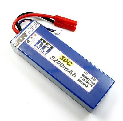 RFI 5200mAh 7.4V 30C Lithium Polymer Battery for Cars/trucks