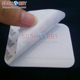 5pcs* 3M Double-sided Adhesive/ Thicken All-purpose Adhesive/ Foam Glue/ Automotive Glue - 78*61*2mm/ White Color