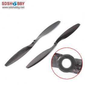 High Quality Light Carbon Fiber 12*4.5 Clockwise and Counterclockwise Propellers for Multi-axis Aircraft-One Pair
