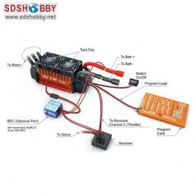 Toro 200A Brushless ESC for 1/5/1: 5 Scale RC Car