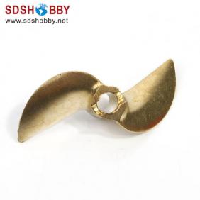 Two Blades 108 Copper Alloy Propeller Dia-A=4.76mm Dia-B=42mm for Racing Rocket Boat