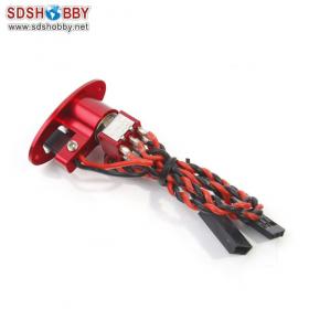 Oval Aluminum Alloy Single Switch Red
