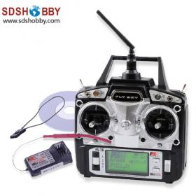 FS-T6 2.4G 6 Channels LCD Remote Control / Radio Control Set (Transmitter & Receiver) for Plane