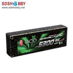 Gens ACE New Design High Quality 5300mAh 30C 2S 7.4V Lipo Battery with Detachable T Plug