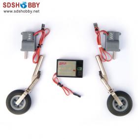 DSR-30T 90 Degree Tricycle Electric Retract Landing Gear for less than 1.8KG Airplane