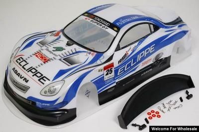 1/10 Lexus SC430 Analog Painted RC Car Body with Rear Spoiler (Blue)