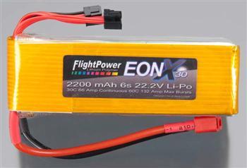 FlightPower EONX 30 LiPo 6S 22.2V 2200mAh 30C FPWEONX30-22006S