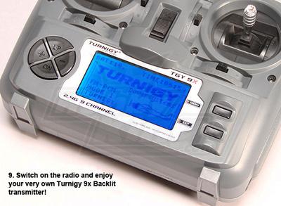 Turnigy 9X LCD Backlight Kit - Blue (DIY)